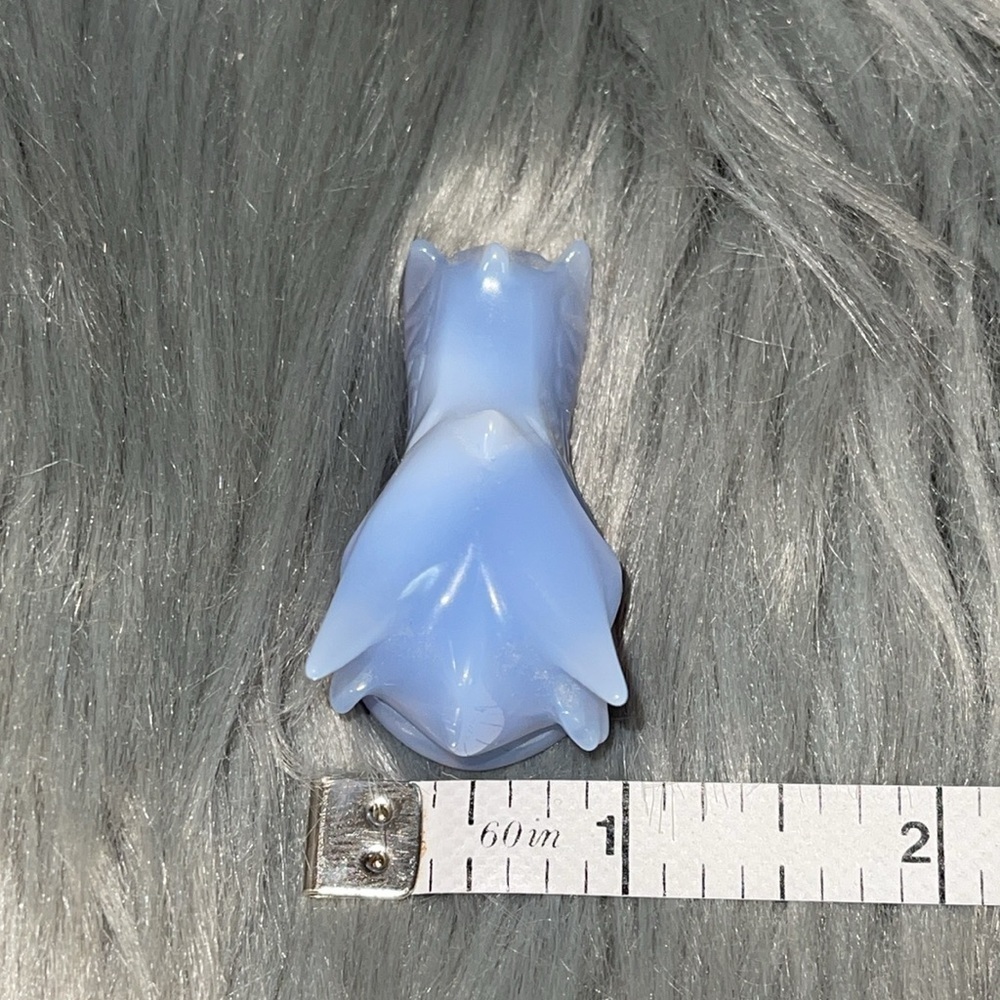 Blue Chalcedony Dragon Head - Picture 10 of 11